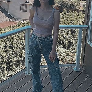 Pink stretchy tank top!